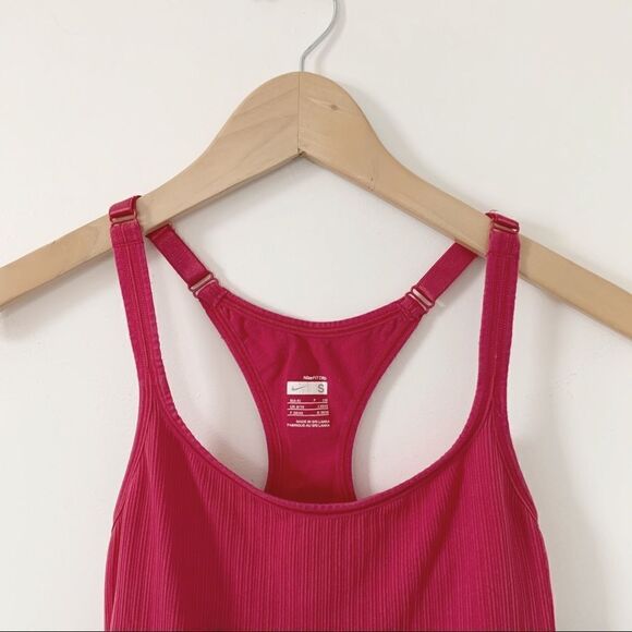 Nike FitDri Dark Pink Athletic Racerback Tank Top - Picture 3 of 7